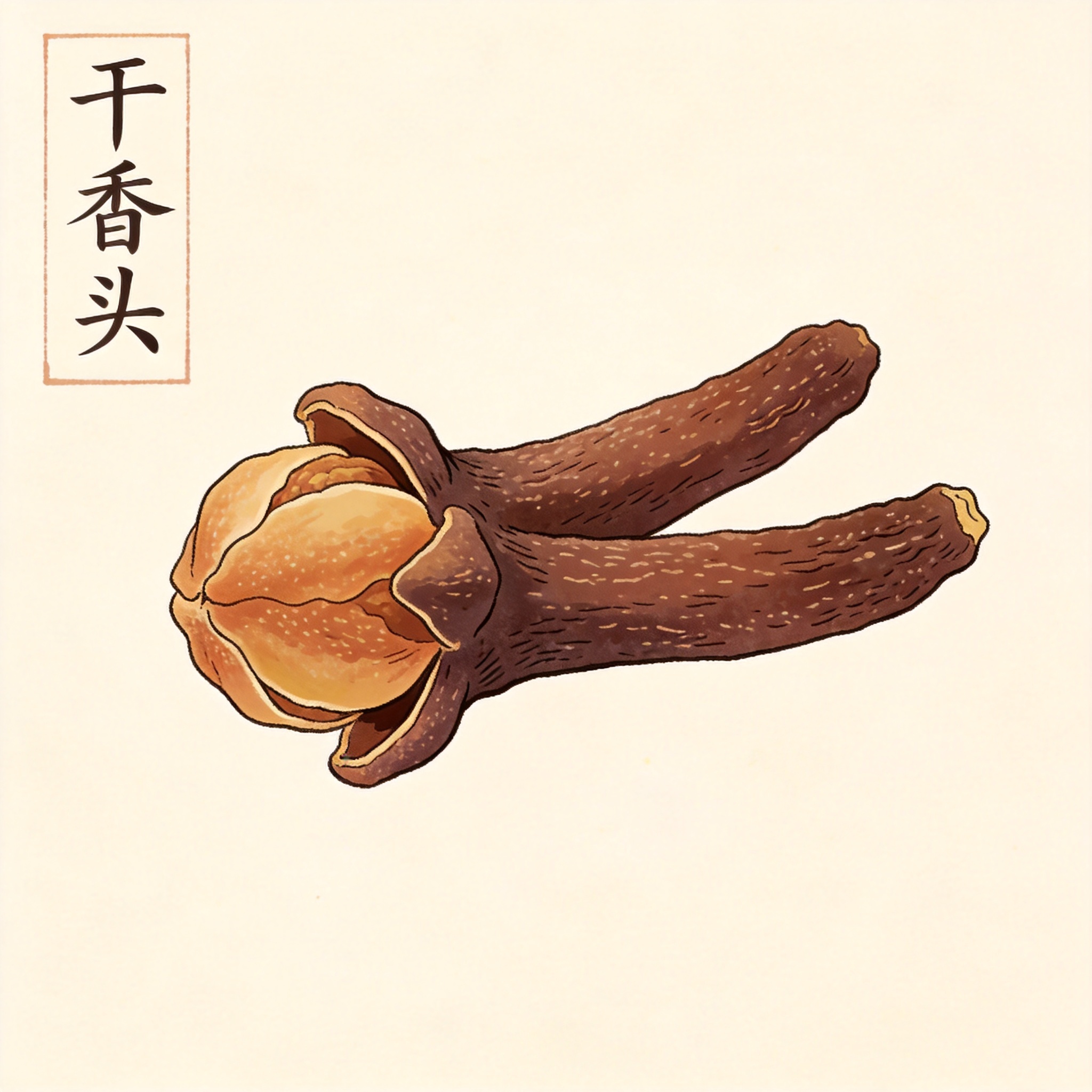 丁香中药插画